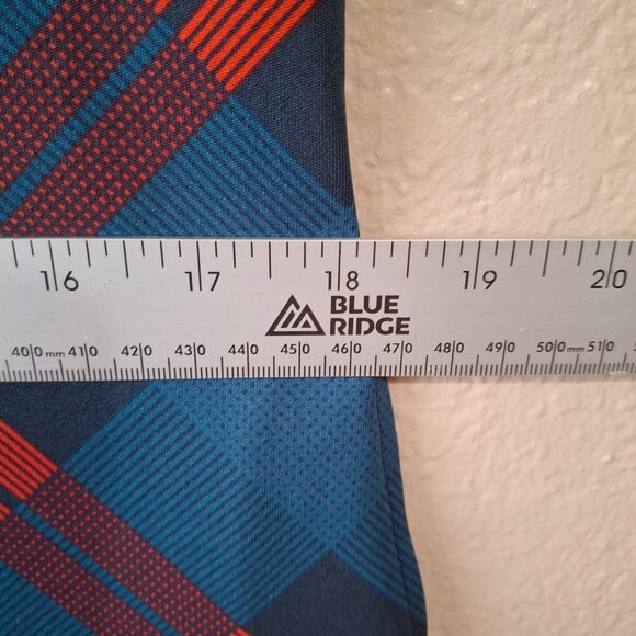 NWOT LuLaRoe Plaid A-Line Dress M Pockets Blue Knee Length - Picture 9 of 15